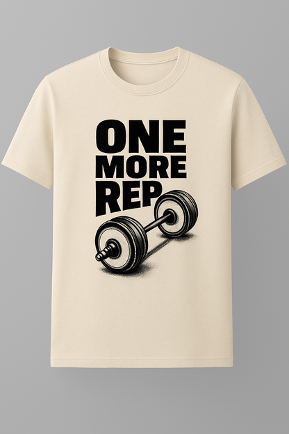 "One More Rep" Gym Motivation T-Shirt | Fitness & Workout Tee for Men & Women